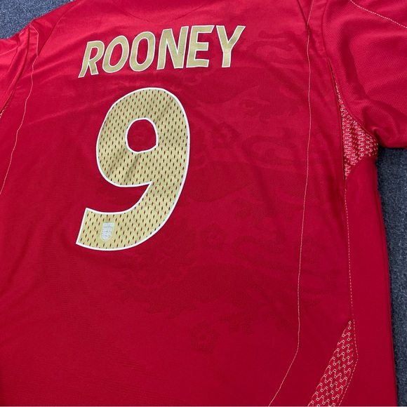 Umbro England Rooney #9 Jersey Official Umbro Product Size X-Large - Picture 10 of 10